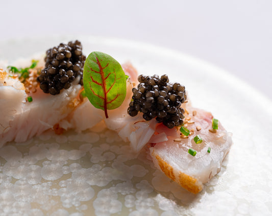 Dos de maigre et caviar